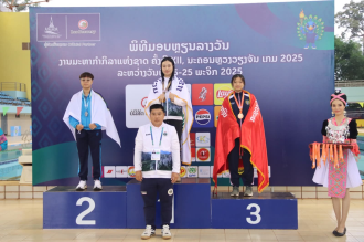  Vientiane Tops Swimming Medal Table